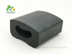 Solid rubber hatch seals